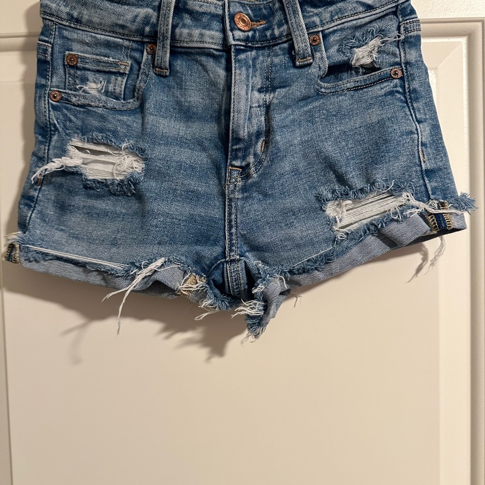 American eagle junior denim jean shorts